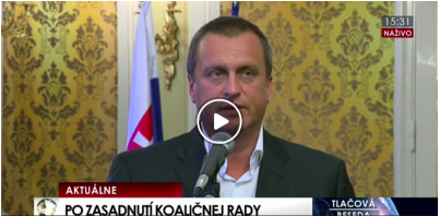 A. Danko po zasadnutí koaličnej rady - TB na TA3