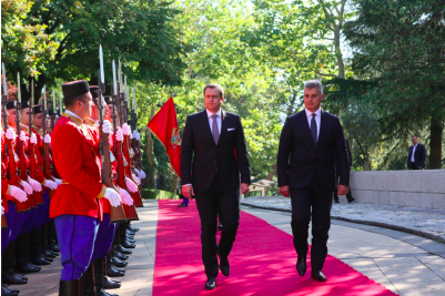 Čierna Hora - ceremoniál, prijatie predsedu NR SR a SNS