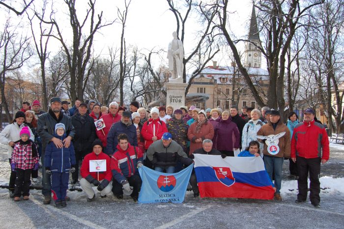 Národniari v Levoči oslavovali vznik SR  a 160. výročie úmrtia Ľudovíta Štúra