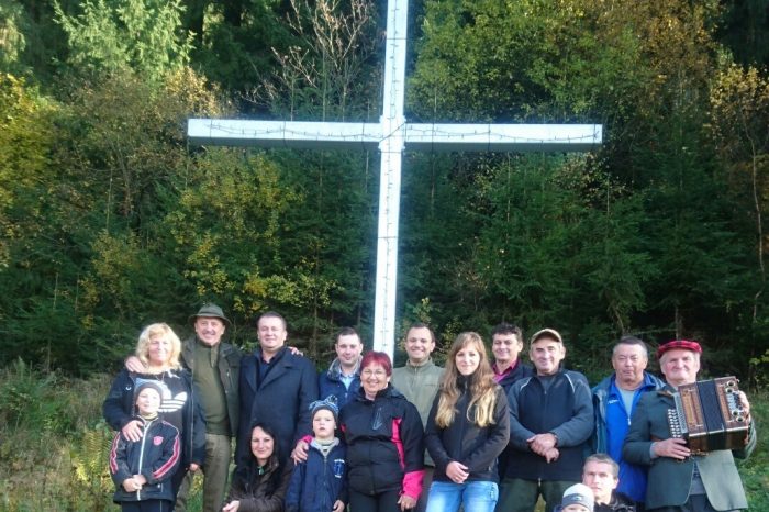 Národniari pri dvojkríži v Staškove