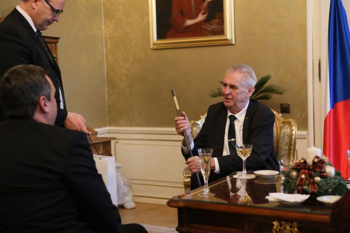 Predseda NR SR a SNS Andrej Danko sa stretol s prezidentom Českej republiky Milošom Zemanom