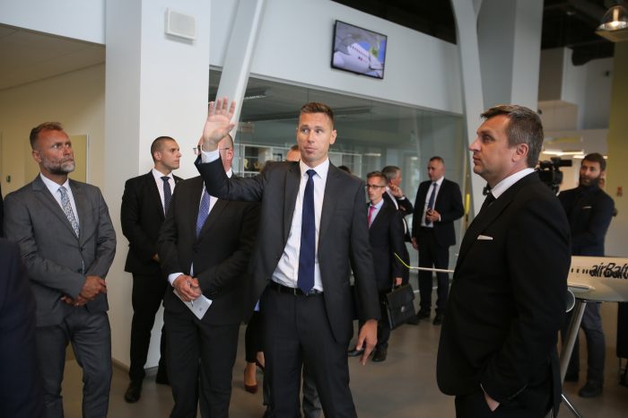 A. Danko navštívil centrálu leteckej spoločnosti airBaltic počas svojej pracovnej cesty v Lotyšsku