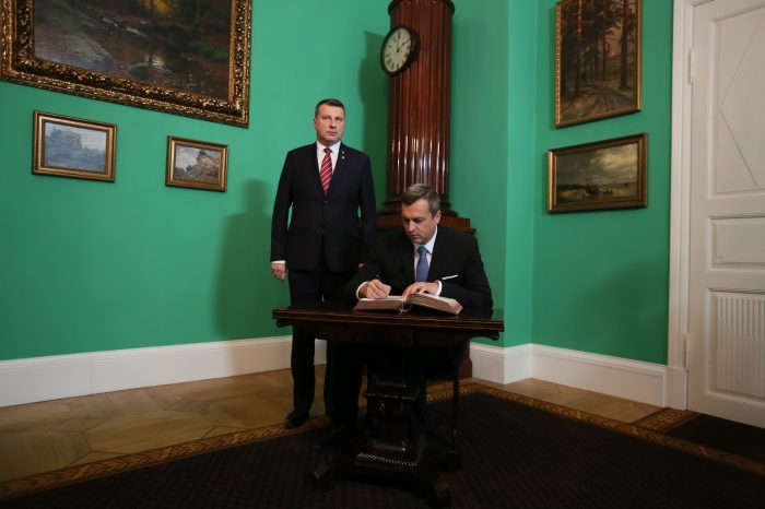 A. Danko - Pietny akt, stretnutie s prezidentom Lotyšskej republiky