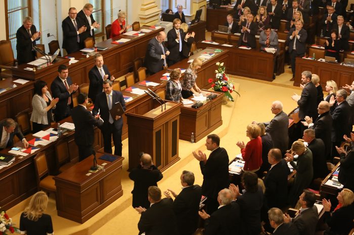 Andrej Danko dnes ako prvý slovenský politik a tretí zahraničný politik vystúpil v pléne českého parlamentu