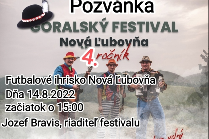 Goralský festival na futbalovom ihrisku v Novej Ľubovni