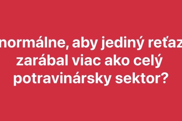 JEDINÝ OBCHODNÝ REŤAZEC ZAROBIL V NAJŤAŽŠOM EKONOMICKOM OBDOBÍ SLOVÁKOV 246,5 MILIÓNA EUR‼️